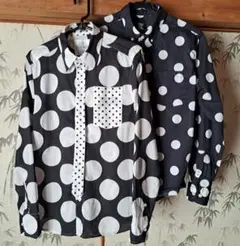 デカドットシャツ、水玉、個性派、グラニフ