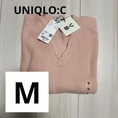 UNIQLO:C Vネックショートセーター ピンク M