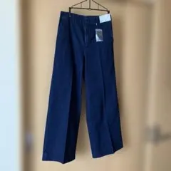 UNIQLO ネイビー ワイドトラウザージーンズ XL