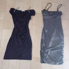 タイトワンピース パーティードレス 2枚セット 海外購入