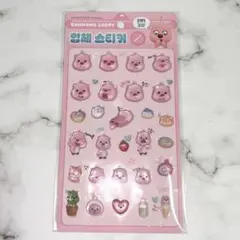 LOOPY ルピー ジャンマンルピー 韓国限定 ボンボンドロップシール 3D