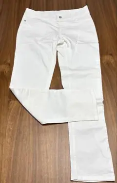 最終処分♡新品♡スキニーデニム　ホワイト　Lサイズ