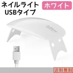 ネイルライト 白 ホワイト ジェルネイル USB UVライト レジン硬化 白のサムネイル