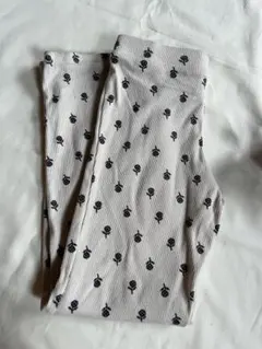 H&M 花柄リブ編みボトムス 5-6y