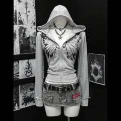 SHEIN パーカー y2k