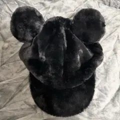 ディズニー もこもこ帽子 ミッキー耳付き