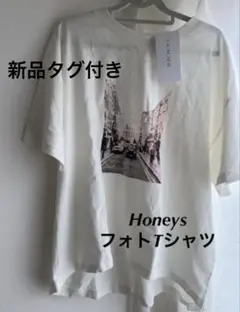 Honeys♡グラフィックTシャツ 半袖 ホワイトのサムネイル