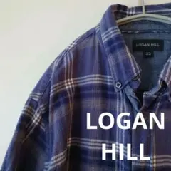 LOGAN HILL チェック柄 長袖 ネルシャツ