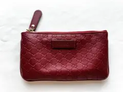 GUCCI グッチ コインケース マイクロシマ エンボス GGロゴ キーチェーン