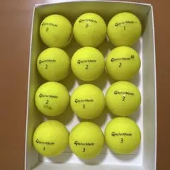 TaylorMade DISTANCE+SOFT イエローゴルフボール 12球のサムネイル