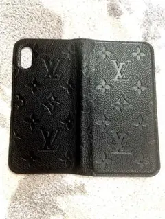Louis Vuitton 手帳型 iPhoneケース ブラック