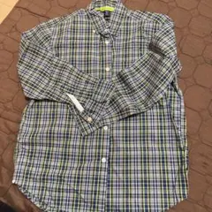 美品　GapKids 長袖シャツ 150 ネイビー・グリーン・ホワイトチェック