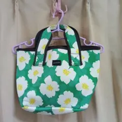 美品　おしゃれ　花柄　北欧風　ミニトート　軽量　バッグ