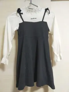 長袖ワンピース　120cm　黒　チュニック