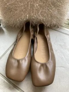 CITEN ワイドスクエア　ソフトフラットシューズ