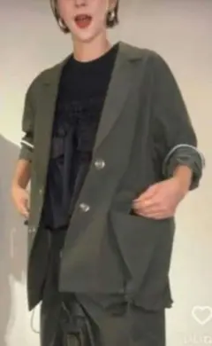 OMMO DRAWSTRING BACK ZIP JK カーキ - メルカリ