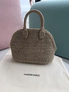 manimaris 新品未使用 アバカボストンバッグ ミニサイズ はBLACK