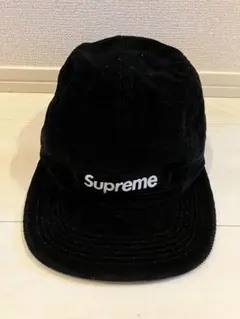 Supreme コーデュロイ キャップ ブラックのサムネイル