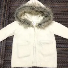 babygap ニットコート　カーディガン　ファーコート　18-24m  90