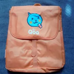 Qoo キャラクター付きオレンジリュック 新品