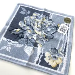 新品　FEILER 花柄 ハンカチ グレー