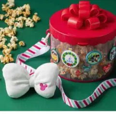 カチューシャ付き⭐︎ディズニークリスマス 2019 ポップコーン ミニーリボン