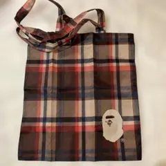A BATHING APE チェック柄 エコバックのサムネイル