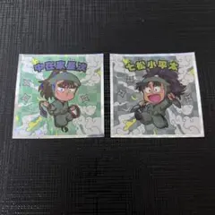 忍たま乱太郎マン ビックリマンシール　 中在家長次　七松小平太　六年生