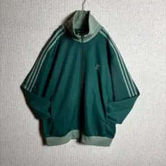 【希少サイズ】adidas ベッケンバウアー ジャージ　バイカラー　緑　3XL