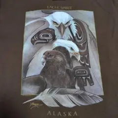 ☆USA輸入☆EAGLE SPIRIT Tシャツ ALASKAアニマルLサイズ