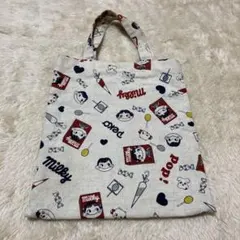 不二家 ペコちゃん Milky トートバッグ　ハンドメイドのサムネイル