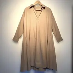 SHOO・LA・RUE コットンシャツワンピース ベージュ Mサイズ