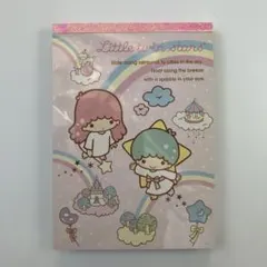 サンリオ　キキララ　リトルツインスターズ　メモ帳　虹