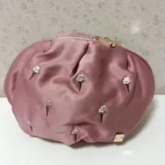 ジェラートピケ ポーチ アイスクリーム刺繍 ピンク 新品未使用