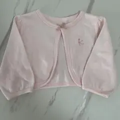 組曲　ピンクカーディガン　70cm リボン