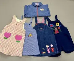 レトロ ミキハウス ホットビスケッツ 5点セット サイズ90