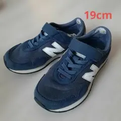 New Balance スニーカー 19cm ネイビー