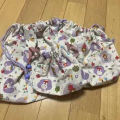 ハンドメイド　巾着袋　大中小 3点セットのサムネイル