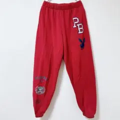 ヴィンテージ PLAYBOY PACSUN 【S】レッド スウェットパンツ