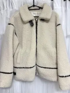 grove アイボリーボアジャケット