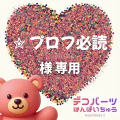✮ プロフ必読 様　専用ページ