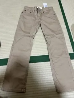 ほぼ 미사용 リーバイス キッズ 511スリムパンツ ベージュ 130 8REG