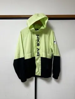 ナイキ NIKE AIR ナイロンジャケット ネオンカラー Mサイズ フード付き