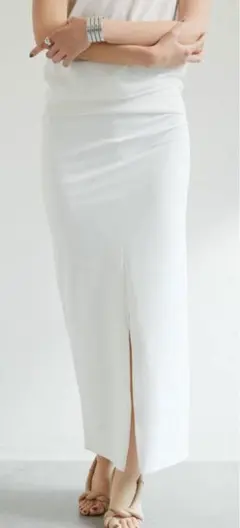 GALLARDAGALANTE ストレッチマキシタイトスカート　ホワイト