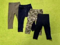 【美品】西松屋　ボトムス　デニム　パンツ　レギンス　4点セット 80cm 完売