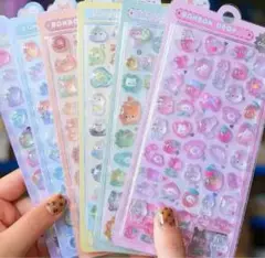 【最安値‼️】シールセット 6枚 ボンボンド ロップシール ぷくぷく立体
