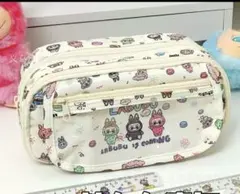 LABUDU 筆箱 キャラクター柄 大容量サイズ約22cm x 10cm丈夫