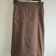 値下げUNITED ARROWS チェック柄 タイトスカート ひざ丈