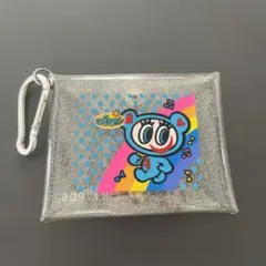 ANGEL BLUE クリアポーチ カラビナ付き　エンジェルブルー　ナカムラくん