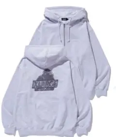 XLARGE グレー ジップアップパーカー